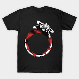 Rose Oriana Ring - The Eminence in Shadow Season 2 or Kage no Jitsuryokusha ni Naritakute 2nd Season Anime and Manga - Black and White Icons Vector - December Fall 2023 TEIS45 T-Shirt